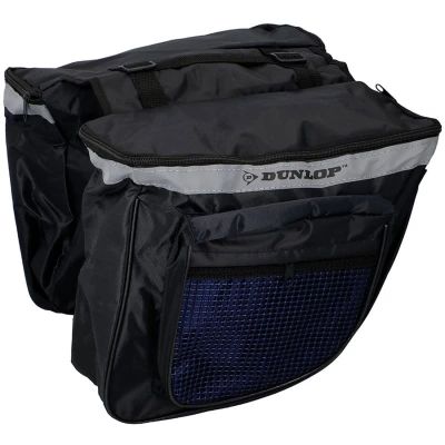 Torba rowerowa sakwa na bagażnik Dunlop 26L 27890 czarno-niebieski