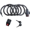 Zapięcie rowerowe linka na kluczyk Dunlop Spiral Cable Lock 12mmx180cm ST 56376