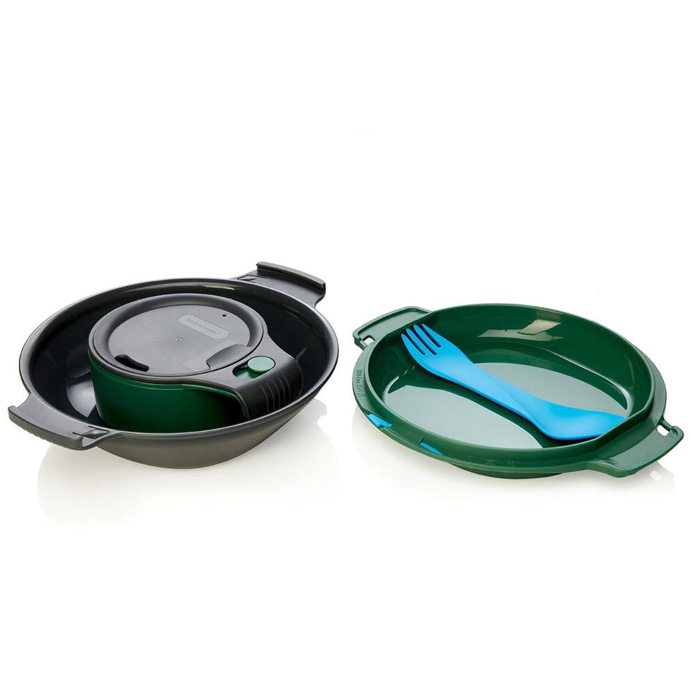 Zestaw naczyń turystycznych Humangear GoKit Light 7 charcoal-green