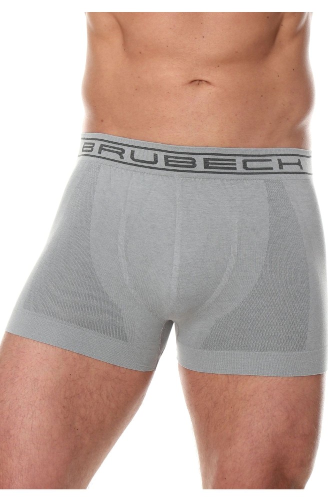 Bokserki męskie bawełniane classic Brubeck Comfort Cotton BX00501A szary
