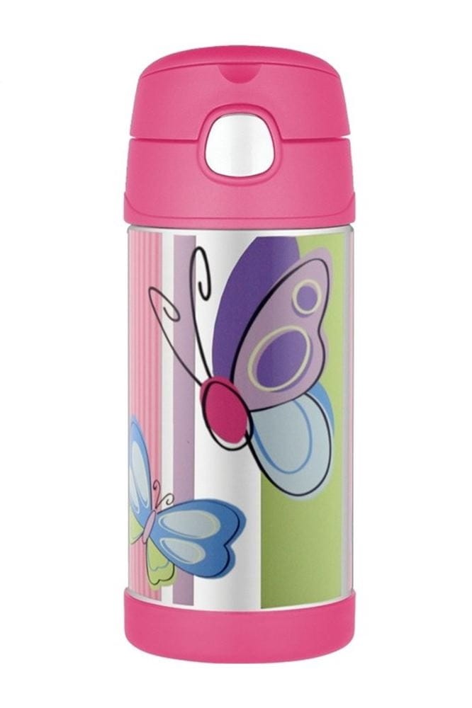 Butelka termiczna ze słomką dla dzieci Thermos FUNtainer 355ml motyl 12001B