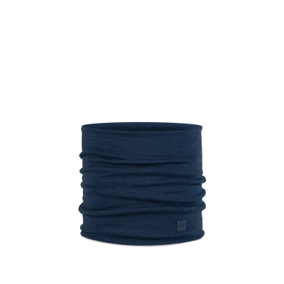 Komin wielofunkcyjny z wełny merynosów Buff Merino Heavyweight Solid Night Blue