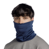 Komin wielofunkcyjny z wełny merynosów Buff Merino Heavyweight Solid Night Blue
