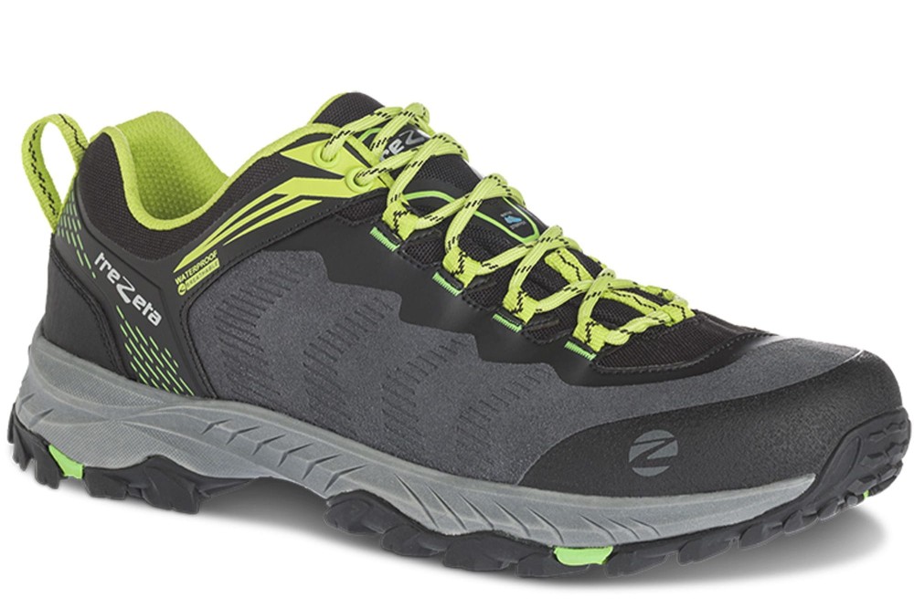 Buty męskie trekkingowe niskie Trezeta Hype WP Grey-Lime