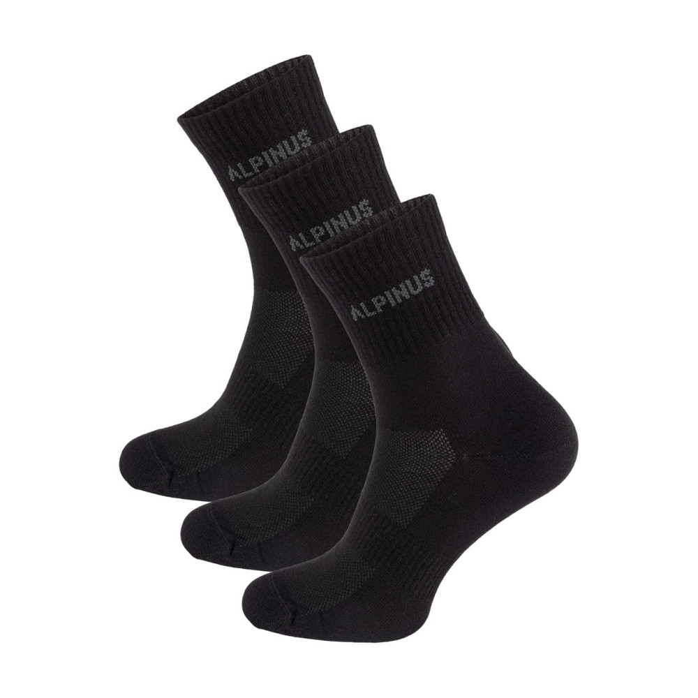 Skarpety bawełniane Alpinus Alpamayo czarny 3-pack