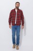 Koszula flanelowa w kratę Carhartt Rugged Flex Midweight R81 Red Ochre
