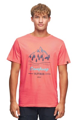 Koszulka męska T-shirt Alpinus Polaris koralowy