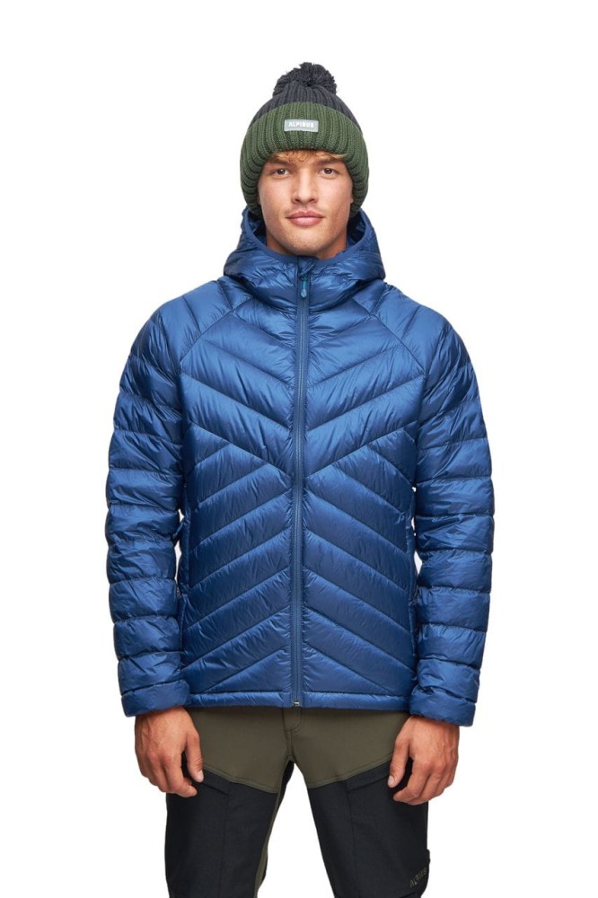 Kurtka z puchem gęsim męska Alpinus Pollux granatowy
