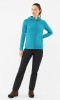 Bluza damska techniczna z Polartec Power Stretch Viking Jukon Lady Hoodie z kapturem 70 turkusowy