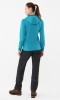 Bluza damska techniczna z Polartec Power Stretch Viking Jukon Lady Hoodie z kapturem 70 turkusowy