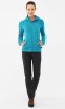 Bluza damska techniczna z Polartec Power Stretch Viking Jukon Lady Hoodie z kapturem 70 turkusowy