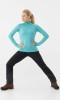 Bluza damska elastyczna z dzianiny technicznej Viking Admont 70 turkusowy