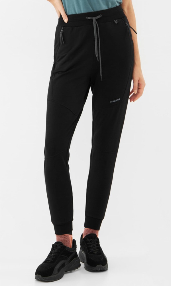 Spodnie damskie dresowe z bambusa Viking Hazen 0900 czarny