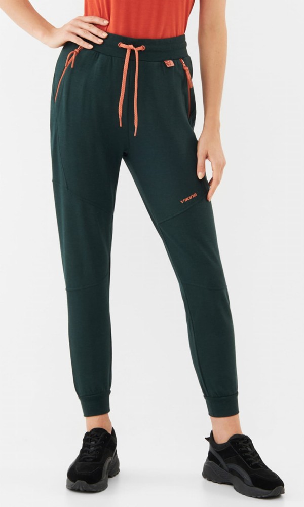 Spodnie damskie dresowe z bambusa Viking Hazen 7300 ciemna zieleń