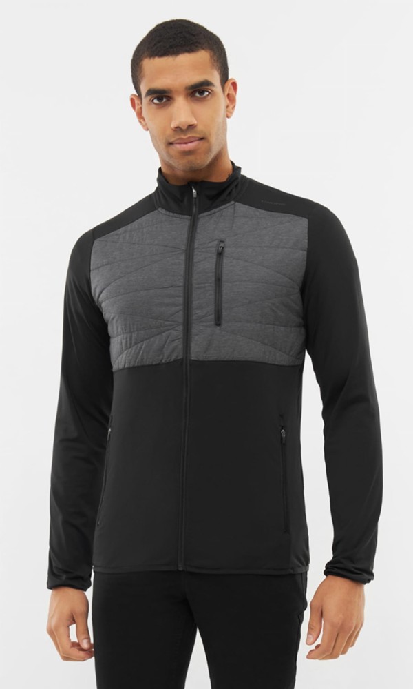 Kurtka męska z ociepliną Viking Montana 0908 czarno-grafitowy