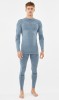 Komplet bielizny męskiej termoaktywnej bambusowej Viking Gary Turtle Neck 0800 szary