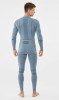 Komplet bielizny męskiej termoaktywnej bambusowej Viking Gary Turtle Neck 0800 szary