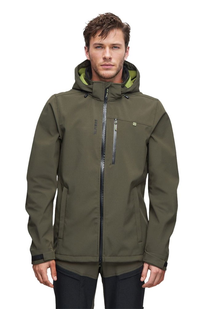 Kurtka męska softshell Alpinus Roignais oliwkowy