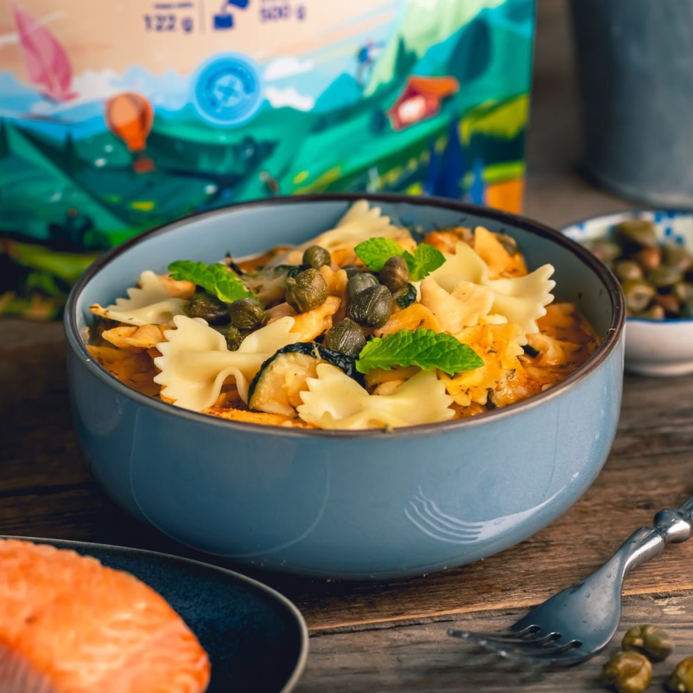 Liofilizat Lyommy Makaron farfalle z łososiem 350g