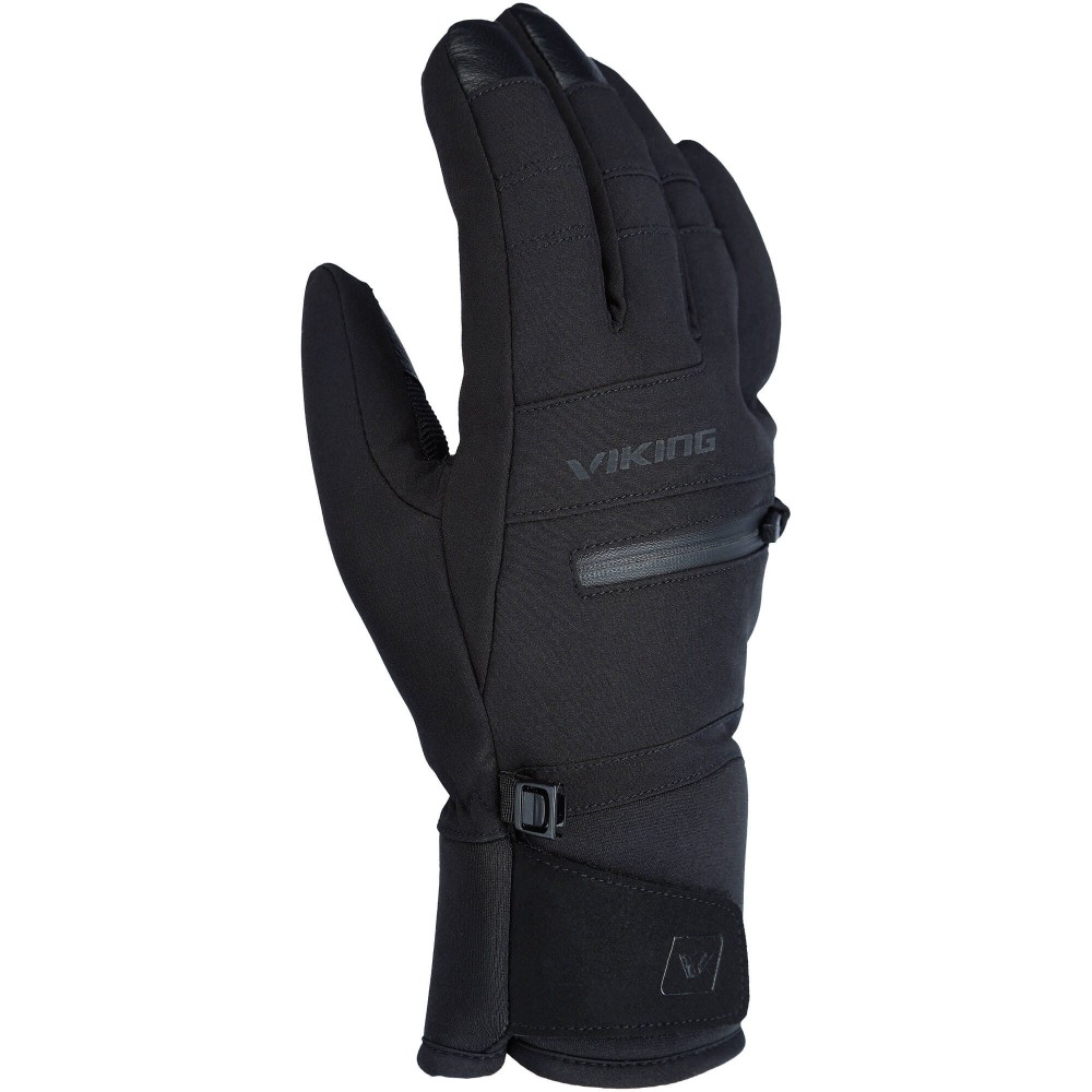 Rękawice narciarskie męskie z ociepliną Primaloft Viking Kuruk 2.0 0900 czarny