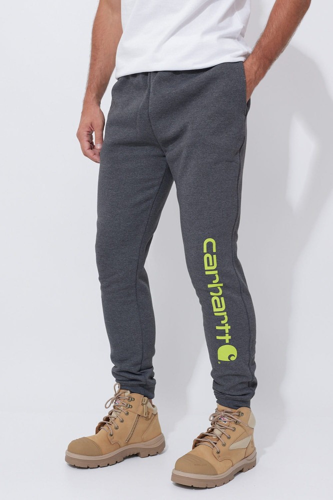Spodnie męskie dresowe Carhartt Midweight Graphic Jogger 026 Carbon Heather (