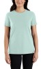 Koszulka damska bawełniana Carhartt Lightweight Crewneck Tencel HA4 Blue Surf