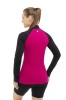 Bluza termoaktywna damska Brubeck Athletic LS13520 fuksjowy/czarny