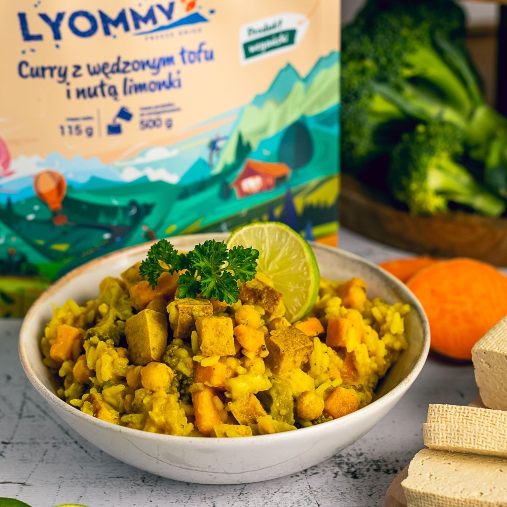 Liofilizat Lyommy Curry z wędzonym tofu i nutą limonki 500g