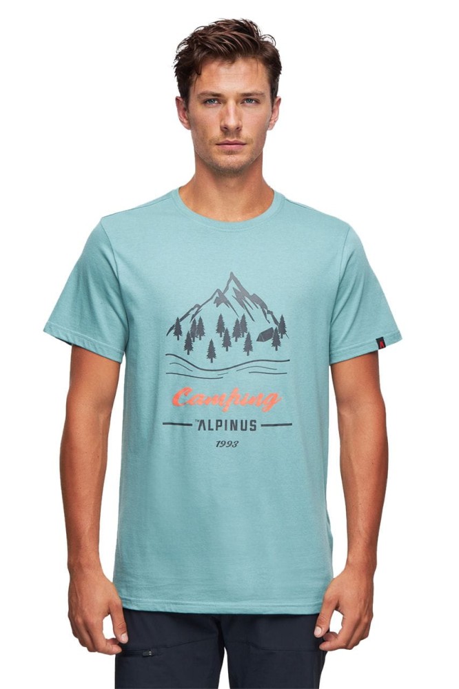 Koszulka męska T-shirt Alpinus Polaris miętowy