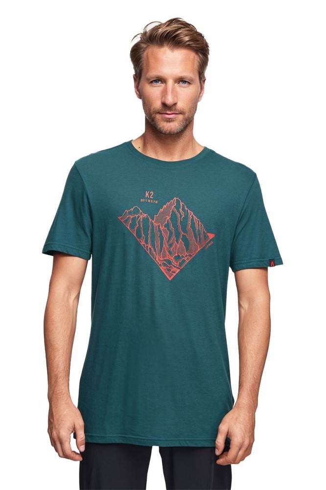 Koszulka męska T-shirt z modalu Alpinus Skilbrum zielony