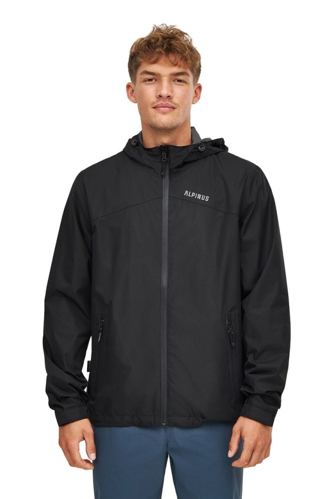 Kurtka męska przeciwdeszczowa Alpinus Paterno czarny