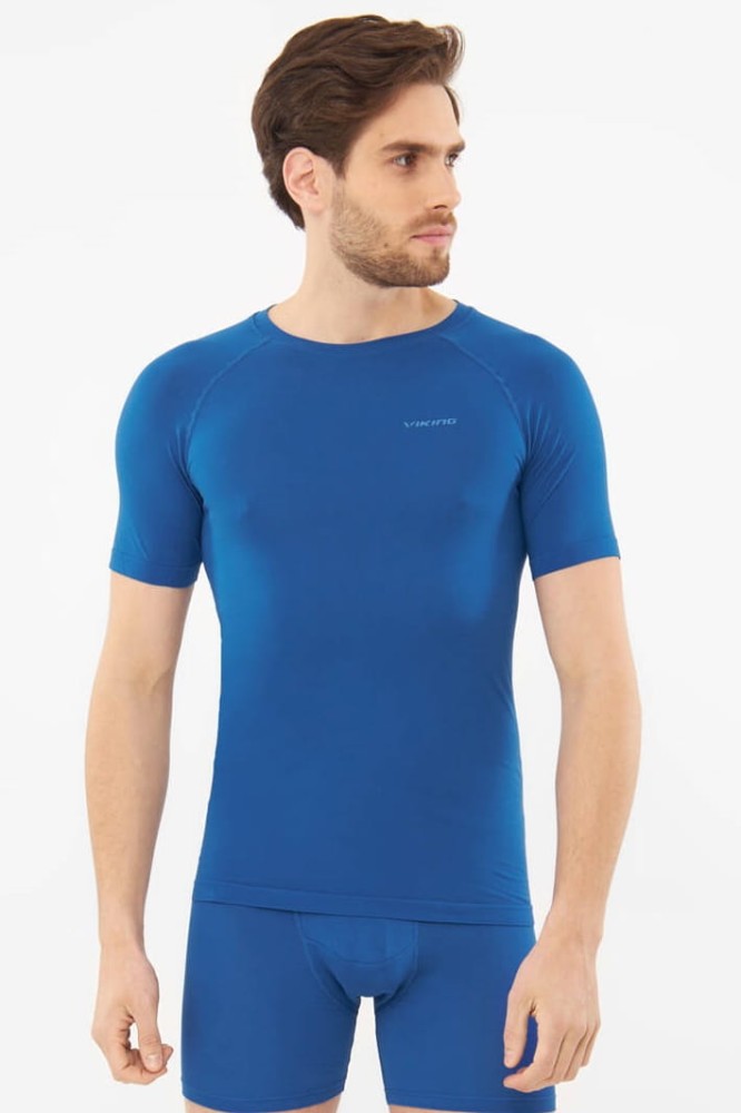 Koszulka męska z bambusa multifukncyjna Viking Lockness Man T-shirt 15 niebieski