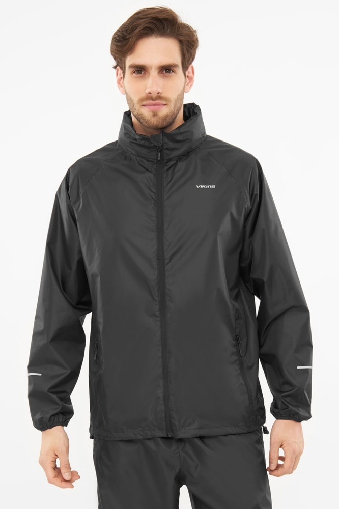 Kurtka męska przeciwdeszczowa z membraną Aqua Thermo TEX Viking Rainier 0900 czarny