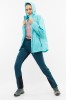 Kurtka damska przeciwdeszczowa z membraną Aqua Thermo TEX Viking Rainier 7000 turkusowy