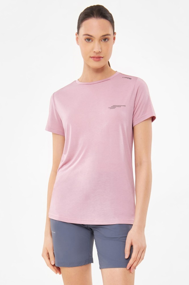 Koszulka damska bambusowa Viking Morain 4000 jasny różowy