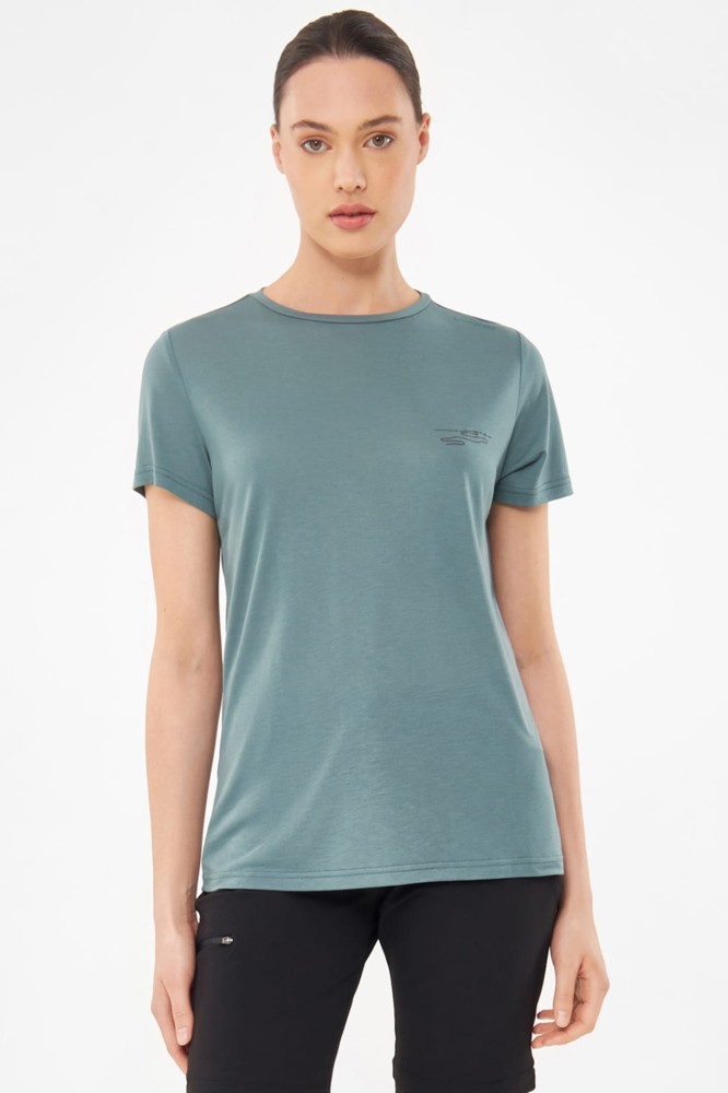 Koszulka damska bambusowa Viking Morain 7300 szałwiowy