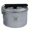 Kubek rondelek aluminiowy turystyczny z pokrywką Trangia T-Cup with lid 500ml czarny