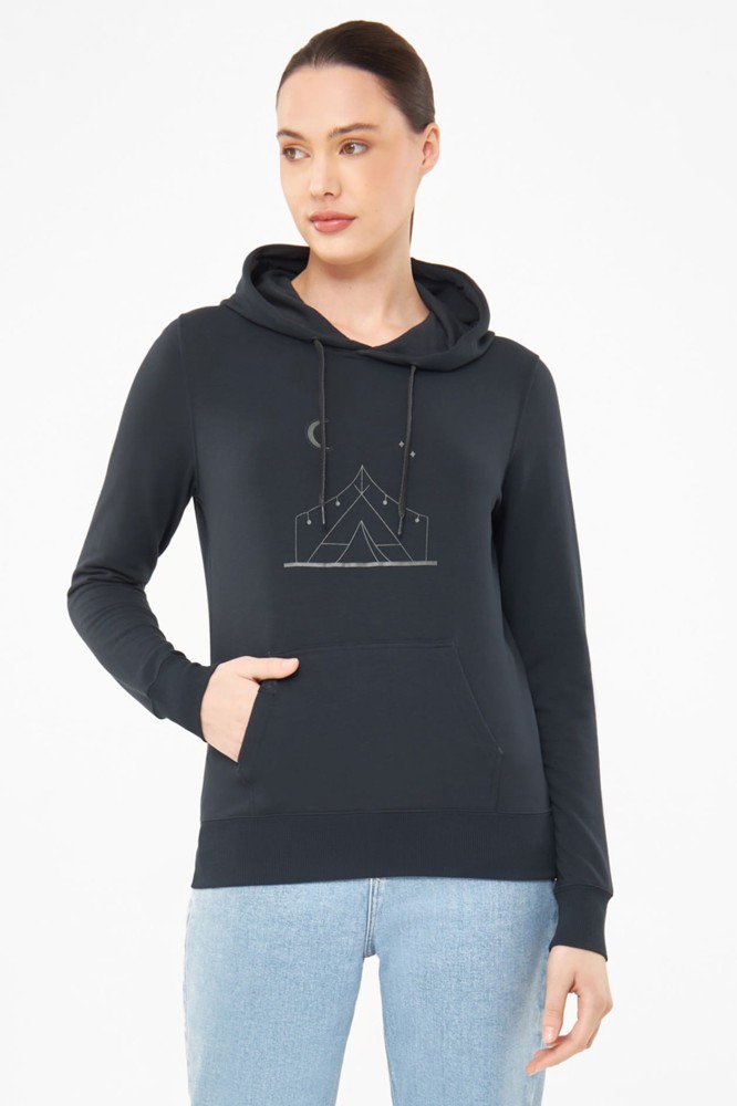 Bluza damska bambusowa z kapturem Viking Panaka 1900 grantowy