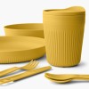 Zestaw naczyń turystycznych 7-częściowy dla jednej osoby Sea To Summit Passage Dinnerware Arrowwood Yellow