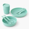 Zestaw naczyń turystycznych 7-częściowy dla jednej osoby Sea To Summit Passage Dinnerware Aqua Sea