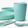 Zestaw naczyń turystycznych 7-częściowy dla jednej osoby Sea To Summit Passage Dinnerware Aqua Sea