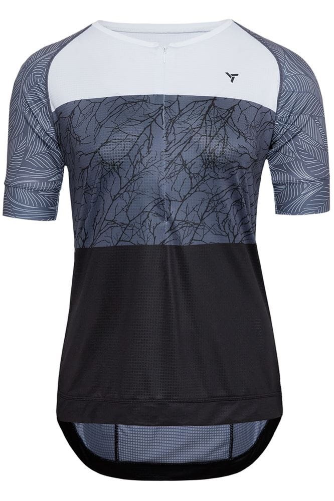 Koszulka rowerowa MTB damska Silvini Stabina WD1432 0812 czarno-szary