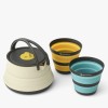 Zestaw naczyń turystycznych z czajnikiem 1,3l dla dwóch osób Sea To Summit Frontier UL Collapsible Kettle Cook Set with Cups