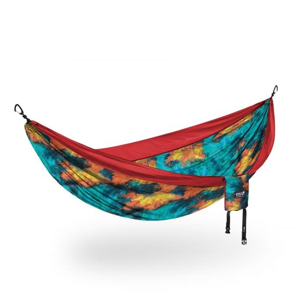 Hamak turystyczny ENO DoubleNest Print Tie Dye/ Red