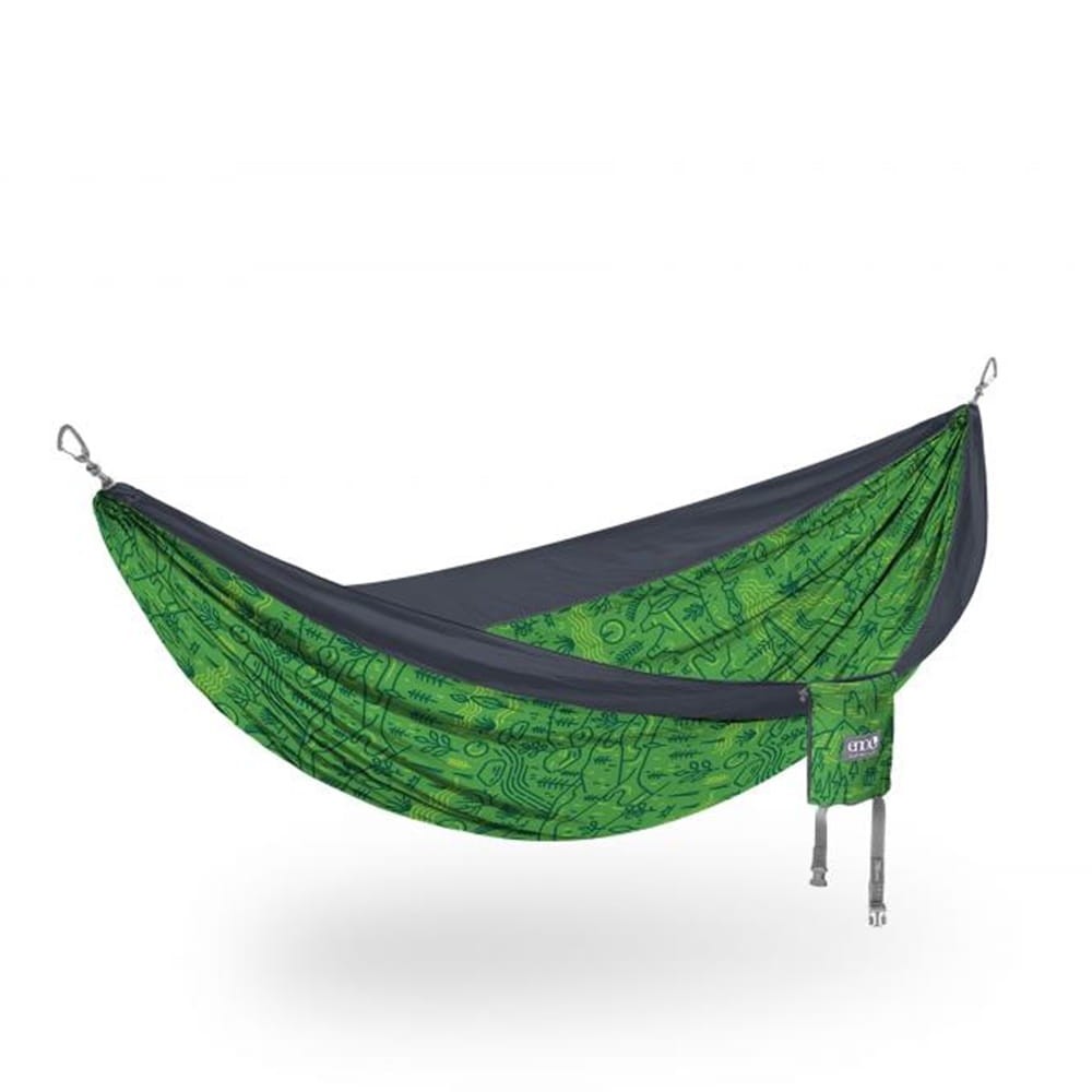 Hamak turystyczny ENO DoubleNest Print Outside LNT/ Charcoal