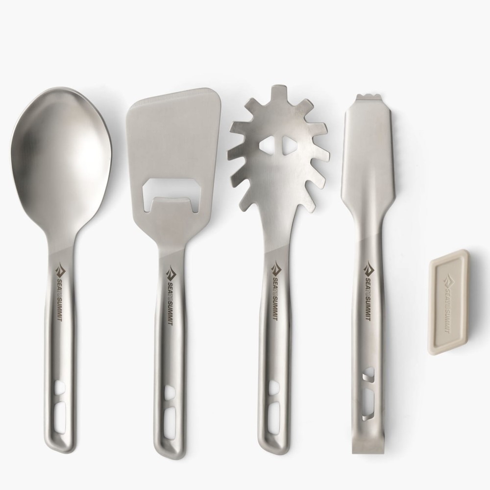 Zestaw przyborów kuchennych ze stali nierdzewnej Sea To Summit Detour Stainless Steel Utensil Set