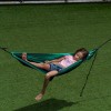 Hamak jednoosobowy turystyczny dla dzieci z karabinkami i linkami Ticket to the Moon Mini Hammock Set Dark Green TMMINI05