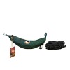 Hamak jednoosobowy turystyczny dla dzieci z karabinkami i linkami Ticket to the Moon Mini Hammock Set Dark Green TMMINI05
