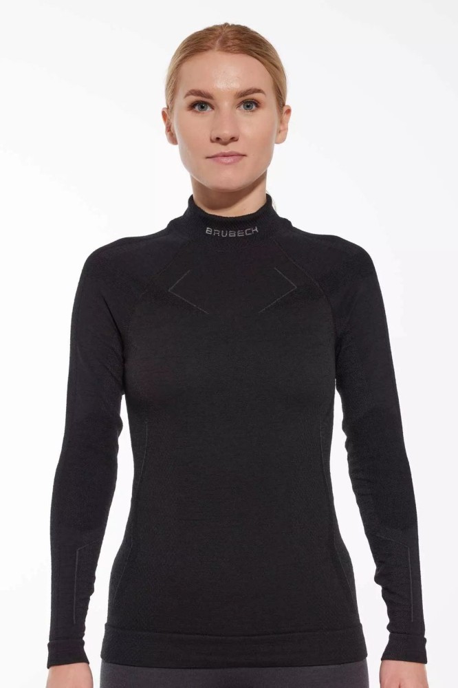 Bluza termoaktywna damska Brubeck Extreme Merino LS1665W czarny