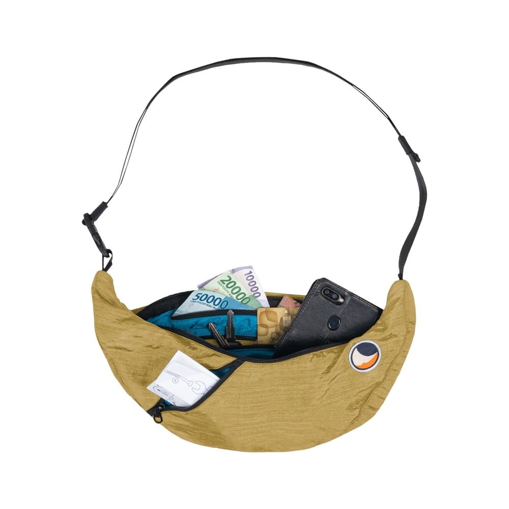 Saszetka na ramię torba składana Ticket to the Moon Upcycled Sling Bag Premium Gold TMSLBPR23
